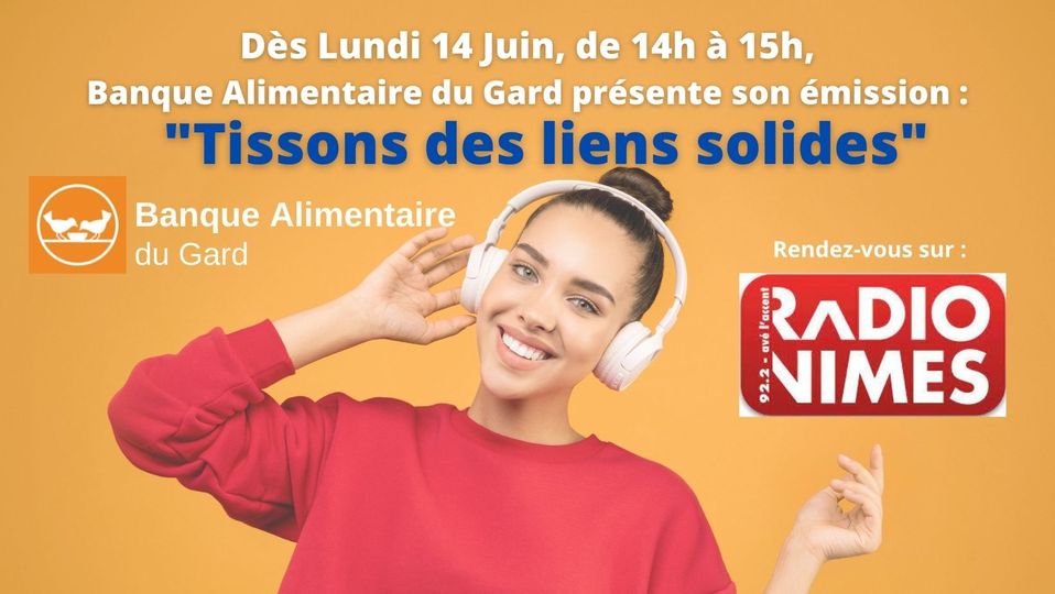 Emission Radio Nîmes de la Banque Alimentaire du Gard